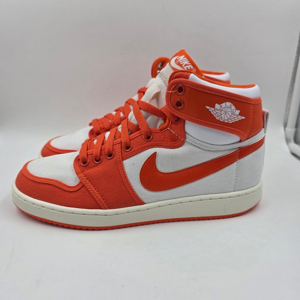 Nike Air Jordan 1‎ AJKO Rush Orange White Canvas Shoes DO5047-801 Mens 8 - Picture 3 of 11